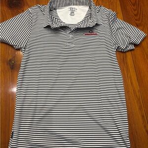 Garb Black and White Striped Shirt with Georgia embroidery